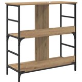 vidaXL Knjižna polica artisan hrast 78,5 x 33 x 82 cm Konstruiran les | Shoptok.si