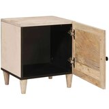 vidaXL Noćni ormarić 2 pcs Bež 40 x 33 x 46 cm masivno drvo manga | shoptok.hr