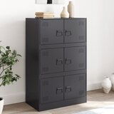 The Living Store Komoda črna 67x39x107 cm jeklo - Komoda, (21837342) | Shoptok.si