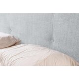 MID.YOU POSTELJA Z VZMETNICO 180 cm x 200 cm , les, tekstil svetlo siva | Shoptok.si