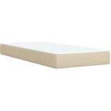  Krevet s oprugama i madracem krem 90 x 200 cm od tkanine | shoptok.hr