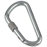  Karabin z varovalno matico (Ø x Do: 10 x 115 mm, Prelomna obremenitev: 1.200 kg, Nerjavno jeklo, A4) | Shoptok.si