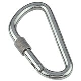  Karabiner (Ø x D: 10 x 115 mm, Maksimalno opterećenje: 1.200 kg, Plemeniti čelik, A4) | shoptok.hr