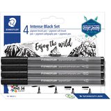  SET PIGMENT ART INTENSE BLACK PK4 DESIGN JOURNEY STAEDTLER 37 BK4-1 BLISTER | shoptok.hr