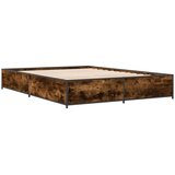  Okvir za krevet boja hrasta 120x190cm konstruirano drvo i metal | Eponuda.com