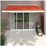 vidaXL Tenda na uvlačenje narančasto-smeđa 3x2 5 m tkanina i aluminij | shoptok.hr