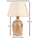 Opviq Stona lampa BK013, O35.20 cm, IP20, Krem-bijela | Eponuda.ba