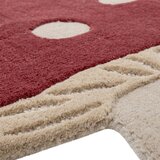 Bloomingville Mini Rdeča volnena otroška preproga 85x90 cm Mushroom – | Shoptok.si