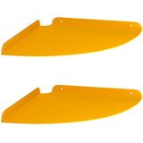  Lebdeća polica s policom s pohranom 2 pcs Žuta 30 x 30 x 2 cm | shoptok.hr