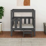  Krevet za pse sivi 65,5x50,5x70 cm od masivne borovine | shoptok.hr
