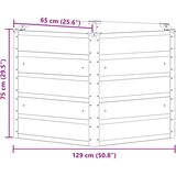  Sadilica Antracit 129 x 129 x 75 cm Čelik | Eponuda.com