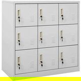 vidaXL ormarići s ključem 5 kom svjetlosivi 90 x 45 x 92,5 cm čelični | shoptok.hr