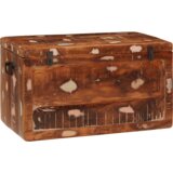vidaXL Shranjevalna škatla 70 x 35 x 40 cm trden predelan les | Shoptok.si
