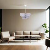 Opviq lights Siva/u srebrnoj boji viseća svjetiljka s tekstilnim sjenilom ø 40 cm Couper – | shoptok.hr