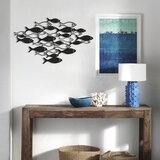 Atelier Del Sofa Zidna dekoracija Fish Swarm-APT392MS, 41x70 cm, 1.5 mm, Crna | ePonuda.com