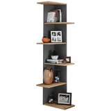 MID.YOU Kotni Regal Balos Xl, Črna, Barva Hrasta | Shoptok.si