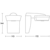 Steinel 059538 - senzor pokreta sensiq IP54, crni + daljinski upravljač | Eponuda.com