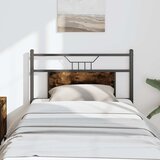  Zamjensko uzglavlje dimljena boja hrasta 75 cm konstruirano drvo i čelik | shoptok.hr