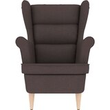  Fotelja tamno smeđa 74x84x100 cm od tkanine | shoptok.hr