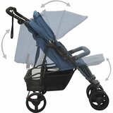  Dječja kolica za blizance modra čelična | Eponuda.com