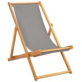  plažna ležalnika Svetlo siva Trden tikov les, (5000288913) | Shoptok.si