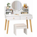BELLALUX Bella Lux Sto za šminkanje 80cm sa LED ogledalom i stolicom | Eponuda.com
