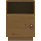  Nočna omarica 2 kosa medeno rjava 40x34x55 cm trdna borovina, (20733484) | Shoptok.si