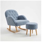 Atelier Del Sofa fotelja i tabure dugmeli grey | Eponuda.com