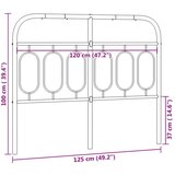  Kovinsko posteljno vzglavje črno 120 cm | Shoptok.si