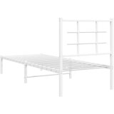  Metalni okvir za krevet s uzglavljem bijeli 80x200 cm | shoptok.hr