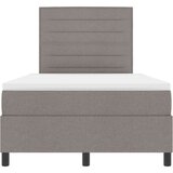  Postelja s škrbino z vzmetnico Taupe 120x200 cm tkanina, (22083486) | Shoptok.si