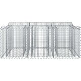  Gabionski uzdignuti krevet Srebrno 150 x 100 x 60 cm - 150 x 100 x 60 cm | shoptok.hr