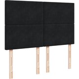  Krevet s oprugama i madracem crni 140 x 190 cm baršunasti | shoptok.hr