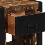 vidaXL Nočna omarica Multicolor 40x35x40 cm Masivni les Reclaimed | Shoptok.si
