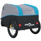  Kolesarska tovorna prikolica črna in modra 45 kg žele | Shoptok.si
