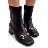 Boto Ankle Boots With Embellishment Black Adinah | shoptok.hr