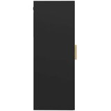 vidaXL Viseča stenska omarica črna 69,5x34x90 cm | Shoptok.si
