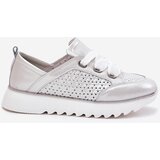 S. BARSKI Women's Leather Sneakers On A Platform D&A | Shoptok.si