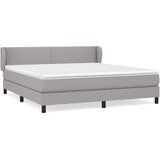  Krevet s oprugama i madracem svjetlosivi 180x200 cm od tkanine | shoptok.hr