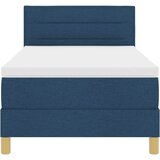  LED Box Spring Krevet s LED trakama Plava 90 x 190 cm tkanina | shoptok.hr
