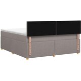  Boxspring krevet s madracem Sivosmeđa 160 x 200 cm Tkanina | shoptok.hr