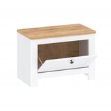 AKORD Omarica za čevlje z majhnimi krilnimi vrati White Golden Oak, (21978514) | Shoptok.si
