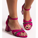 D/CEO Black sandals on a block heel Millo | Shoptok.si