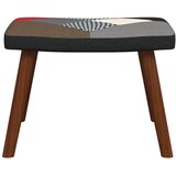  Stolica za ljuljanje s osloncem za noge patchwork od tkanine | shoptok.hr