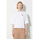 Puma Bombažna kratka majica bela barva | Shoptok.si