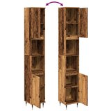  Kupaonski ormarić staro drvo 30x30x190 cm konstruirano drvo | shoptok.hr