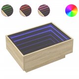 Furnova Klubska mizica LED sonoma hrast 70x50x30 cm inženirski les, (21915402) | Shoptok.si