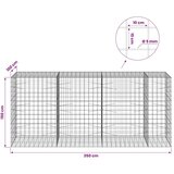  Gabion s žicom debljine 5 mm i mrežom 10x10 cm 350x100x150 cm - 100 cm 150 cm 350 cm | shoptok.hr