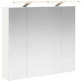  Kopalniška ogledalna omara z LED lučmi Bela 80 x 14.5 x 70 cm, (5000233102) | Shoptok.si