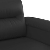 vidaXL Dvosed črna 140 cm umetno usnje | Shoptok.si
